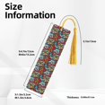 thumbnail image 3 of Kdxio Geometry Print Metal Tassel Bookmarks,Perfect Gift for Art Lovers and Bookworms Metal Bookmarks for Women, 3 of 8