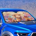 thumbnail image 4 of HUIACONG Cow UV Reflective Windshield Sun Shade Foldable Car Accessories Easy Storage Sunshade Cover for Universal Fit Automotive, 4 of 7