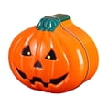 thumbnail image 2 of Cififendec Halloween Metal Candy Tins, 5.31"×4.72", Stacked Pumpkin Shaped Iron Storage Boxes for Tabletop Spooky Party Snack Treat Container Decor, 2 of 5