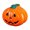 A, variant on Halloween Decor Pumpkin Tin Box with Lid, Spooky Pumpkin-Shaped Metal Storage Boxes, Halloween Candy Container for Kitchen Table Home Decoration, Holiday Party Supplies