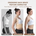 thumbnail image 5 of Back Brace Posture Corrector, Shoulder Straightener, Adjustable Full Back Support for Women and Men, Upper and Lower Back Pain Relief - Scoliosis, Hunchback, Hump, Thoracic, Spine Corrector - Large, 5 of 8