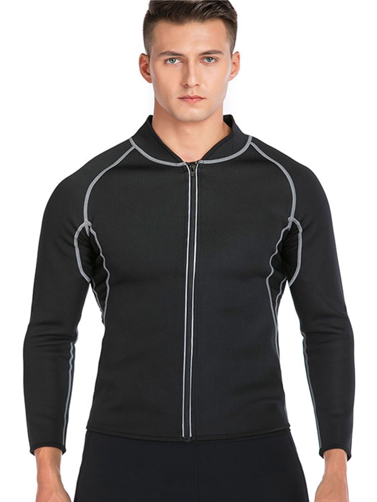 SAYFUT Men's Full Body Sauna Suit Waist Trainer Hot Neoprene Shapewear