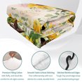 thumbnail image 4 of Twin XL Quilt Set 68''x98'', Sunflower Lightweight Bedspread Coverlet Set with 2 Pillow Shams, Yellow Spring Floral Summer Botanical Rustic Breathable All Season Quilt Bedding for Dorm/Guest Room, 4 of 9
