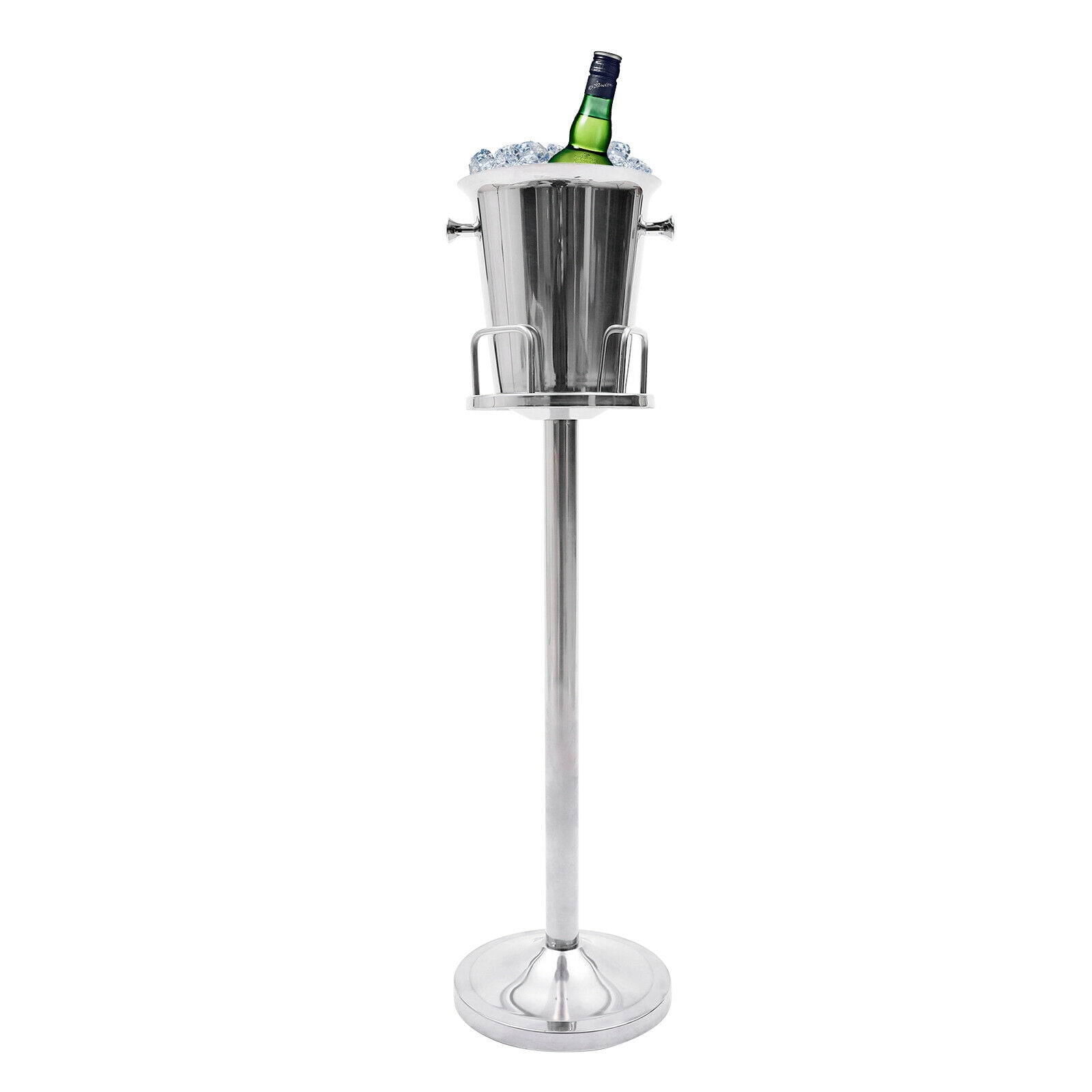 Stainless Steel Ice Bucket Champagne & Wine Bucket with Stand Bar/Restaurant 
