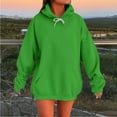 thumbnail image 2 of Elvqul Womens Hoodies Green Tops with Pockets Sweatshirts for Women Everyday, 2 of 5
