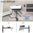 thumbnail image 4 of Single Laptop Notebook Desk Mount Stand - Fully Adjustable Extension with C Clamp (STAND-V001L), 4 of 8