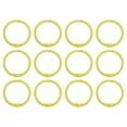 thumbnail image 1 of Unique Bargains 30mm Loose Leaf Binder Rings, 12Pcs 2.2mm Metal Flash Card Book Binding Rings for Key Chain Card, Yellow, 1 of 7