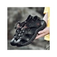 thumbnail image 5 of UKAP Men's Outdoor Closed Toe Hiking Leather Sandals Summer Camping Fisherman Shoes, 5 of 7
