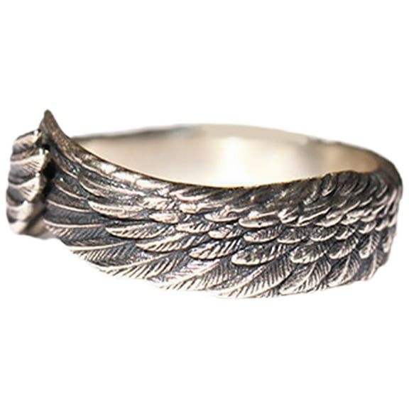 FRCOLOR Hemoton Angel Wing Ring 1 Set Statement Finger Ring for Women and Men Unisex Jewelry Gift