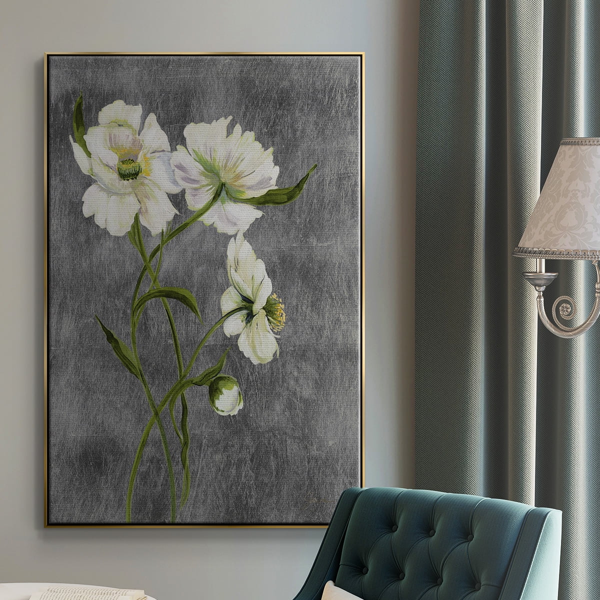 Walking on Sunshine I Framed Premium Gallery Wrapped Canvas - Ready to Hang - 27 x 41 - Gold Floating Frame