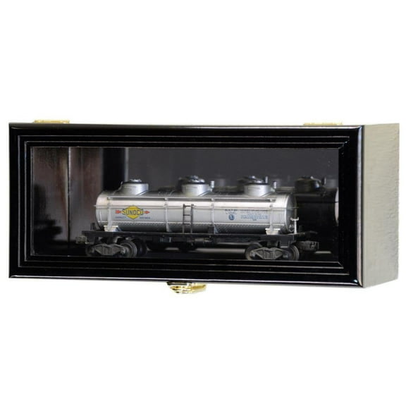 Single O Scale Train Engine Locomotive Cab Tanker Model Car Display Case Cabinet
