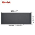 thumbnail image 3 of Uxcell 280 Grits Waterproof Sandpaper Wet Dry Sand Paper Silicone Grey 5 pcs, 3 of 5