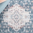 thumbnail image 6 of SAFAVIEH Classic Vintage Ramona Medallion Area Rug, Light Blue/Rust, 5' x 8', 6 of 8