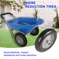 thumbnail image 6 of CQSXDA Versatile Two Wheeled Wheel Barrow Featuring 15 Inch Pneumatic Wheels For Gardening And Yard Work, Blue, 6 of 17