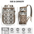 thumbnail image 2 of Tribal Patterns Rustic Home Decor Insulated Backpack Cooler - 20L Soft Cooler Bag, Artistic Home Accents, 2 of 6