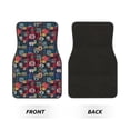 thumbnail image 2 of Lsque Tapis de Sol 4 Pcs avec Badge de Camping Aventure, Doublures en Caoutchouc Résistantes, Design Antidérapant, Protection Automobile Toutes Saisons, Véhicules, Voitures, Camions et SUV, 2 of 7