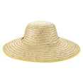 thumbnail image 2 of Clearance Wide Brim Straw Sun Hat for Men Women, UPF 50+ UV Protection Breathable Straw Hat, Lightweight Packable Gardening Hat for Outdoor Farming, Beach, Hiking, Summer Accessories 40cm, 2 of 9