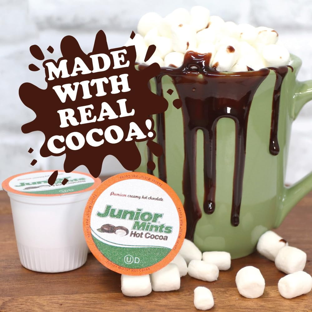 Junior Mints Chocolate Mint Hot Cocoa K-Cups 12 Count with