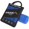 thumbnail image 1 of Toalla APEXUP de microfibra de viaje, 152 x 76 cm, ultra absorbente, 1 of 8