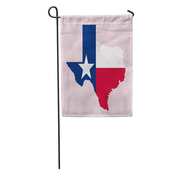 JSDART Blue Shape Map Pf Texas Flag of on Pink Red Garden Flag Decorative Flag House Banner 28x40 inch