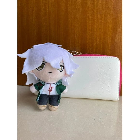 Kokichi Ouma Plushie Shuichi Saihara Plushie Kaede Akamatsu Plushie Keychain Plush Stuffed Doll (Nagito Komaeda) 15cm