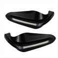 thumbnail image 1 of Motorcycle Hand Guard Brake Lever Guard with White LED Light Windproof Hand Shield Protector Motorcycle Accessories,1Pair Motorcycle Hand Guard,Black, 1 of 5