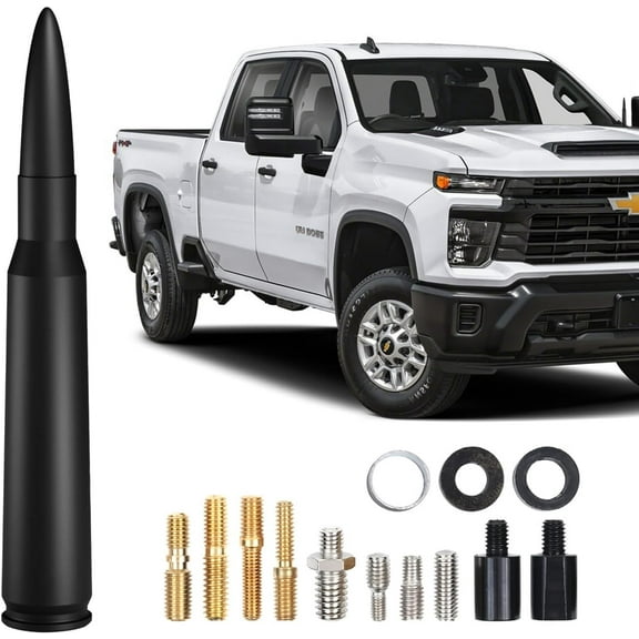 Antenna For Truck,Antenna,Bullet Antenna Universal Radio Accessories,Heavy Duty Classic Pickup Trucks(Black)