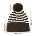 thumbnail image 3 of Fewfanhot Women's Cute Knit Beanie Hat- Soft Fleece Lined Warm Cap Solid Color Adorable Headwear for Daily Commute & Outdoor Activities, 3 of 3