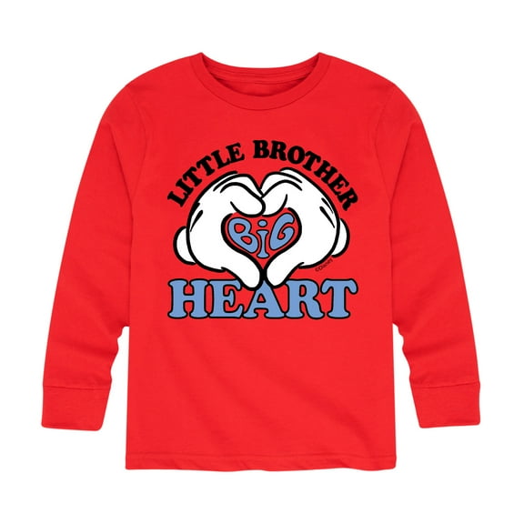 Disney Jr. Mickey & Friends - Little Brother Big Heart - Youth Long Sleeve Graphic T-Shirt