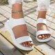 thumbnail image 1 of MKLEKYY Sandalias de Verano para Mujer, Calzado Informal para Exteriores, Diseño Cómodo de Punta Abierta Con Parte Superior Transpirable, Ajuste Ajustable para Uso Diario, Suela Gruesa Duradera, 1 of 4