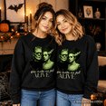 thumbnail image 6 of Frankenstein And Bride You Make Me Feel Alive Sweatshirt, Valentine Retro Horror Couples Love Sweater, 6 of 6