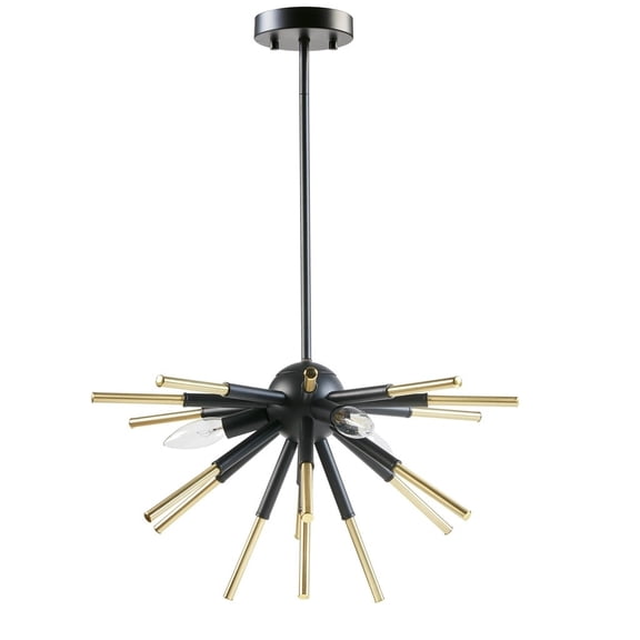 Gracie Mills Marisol 3-Light Modern Spiked Chandelier - GRACE-15082