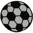 thumbnail image 1 of LA Rug Soccerball Alfombra 39"RD LA Rugs Inc. FTS-007 39RD, 1 of 1