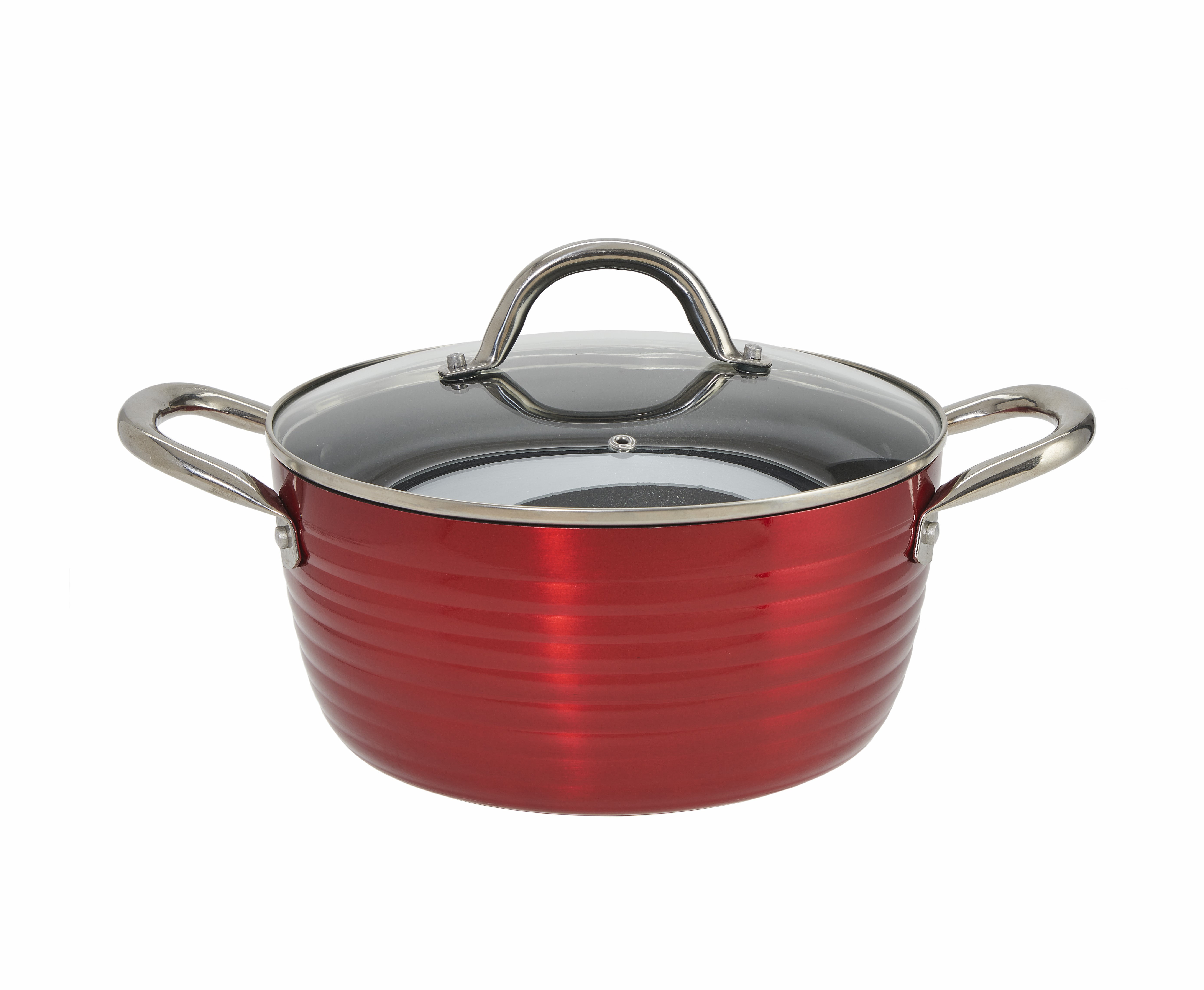 Servappetit 5 Quart NonStick Dutch Oven, Tempered Glass Lid, Large