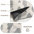 thumbnail image 6 of Abstract Art Fish Grey Area Rugs 5'x8', Washable Small Throw Rugs for Classroom Bedroom, Coastal Ocean Summer Linen Texture Indoor Outdoor Rug Non-Slip Low Pile Carpet Runner Reversible Floor Mats, 6 of 8