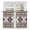 Grey Red, variant on Red Boho Tier Curtains, Southwestern Ethnic Aztec Retro Geometric Light Filtering Kitchen Curtains, 2Pcs Rod Pocket Half Window Treatments Panels for Sink Cafe Cabinet Basement 27.5x45 Inches