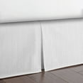 thumbnail image 3 of Classic Waffle White Platform Bed Skirt King 18" Drop, 3 of 4