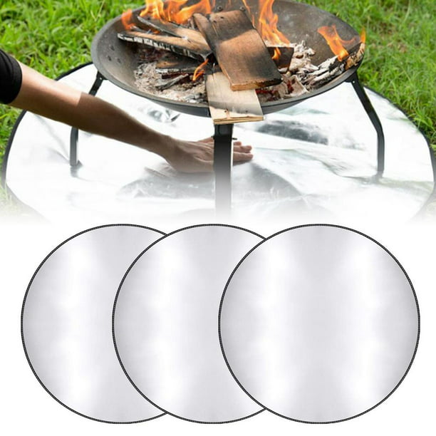 Lacyie 3PCS Fire Pit Mat, 28 Inch Round Patio Fire Pit Pad 3 Layers Heat  Resistant Grill Fireproof Mat Outdoor Deck Protector for Lawn, Grass, Ground,  and Wood Floor - Walmart.com