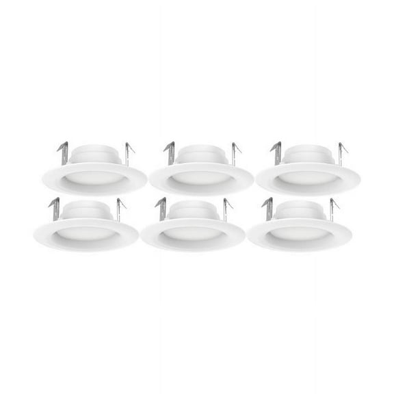 6Pk - Satco 8.7 Watt LED 4-in 90 CRI 3000K Warm White Downlight Retrofit