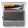 thumbnail image 5 of Pekarejue Wireless Keyboard Case for 2021 Apple iPad 10.2 inch 9th 8th 7th Generation, iPad Air 3rd and iPad Pro 10.5 2nd Gen: Rotation, Pencil Holder, Multi-Touch Trackpad, RGB Backlit Space Gray, 5 of 6