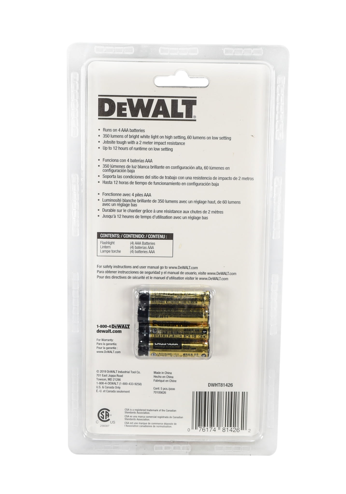 DEWALT DWHT81426 350 Lumen AAA Flashlight for sale online 