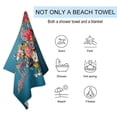 thumbnail image 2 of Watercolor Wildflowers Beach Towel Microfiber Beach Towels Sand Free Quick Dry Lightweight Travel Towels, 2 of 7