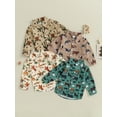 thumbnail image 2 of Toddler Baby Boy Western Outfit Long Sleeve Cowboy Button Down Shirts Cow Print Lapel Spring Fall Tops, 2 of 7