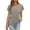 01 Gray, variant on bnaln Womens Tops Casual Summer T-Shirts Solid Color Short Sleeve Shirts V Neck Buttons Tops Loose Fit Pullover Trendy Going Out Tops Basic Tees Ladies Blouses Dressy Boho Tunic Tops