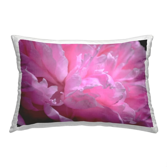 Stupell Industries Pink Petals Close Up Decorative Printed Throw Pillow, 14 x 20