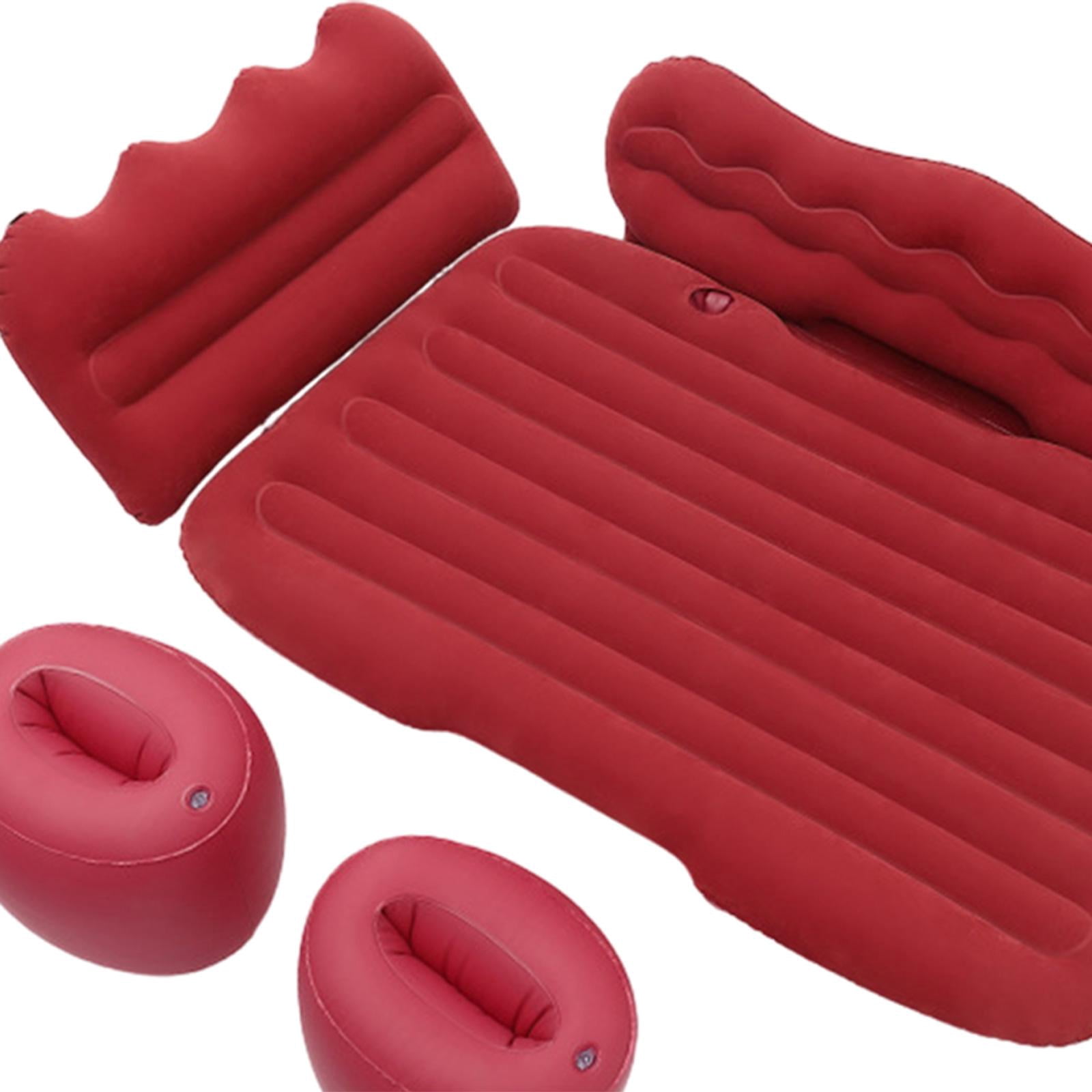 GARENDE Inflatable Car Air Mattress Camping Air Mattress Bed for MPV Automotive Red