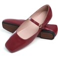 thumbnail image 3 of Pfhytec LU Women's Retro Plaid Dress Shoes Comfort Pointed Toe Ballet Flats Portable Holiday Shoes, 3 of 5