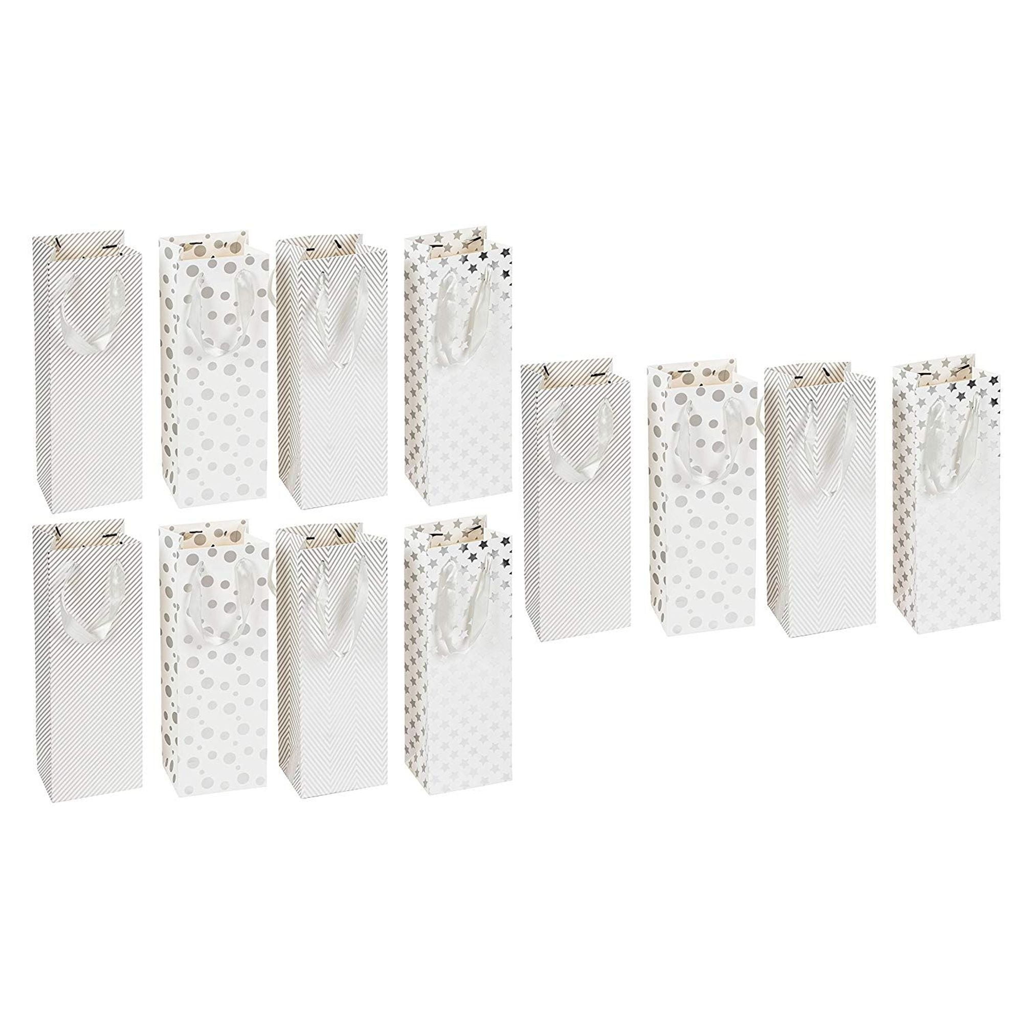 Wine Gift Bags 12Pack Wine Bags for Anniversary, Birthday, Retail