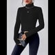 thumbnail image 5 of Camisetas de Larga con Cuello Alto para Mujer, de Otoño, con Forro Acanalado, Suaves y Térmicas. Negro XXXL, 5 of 8