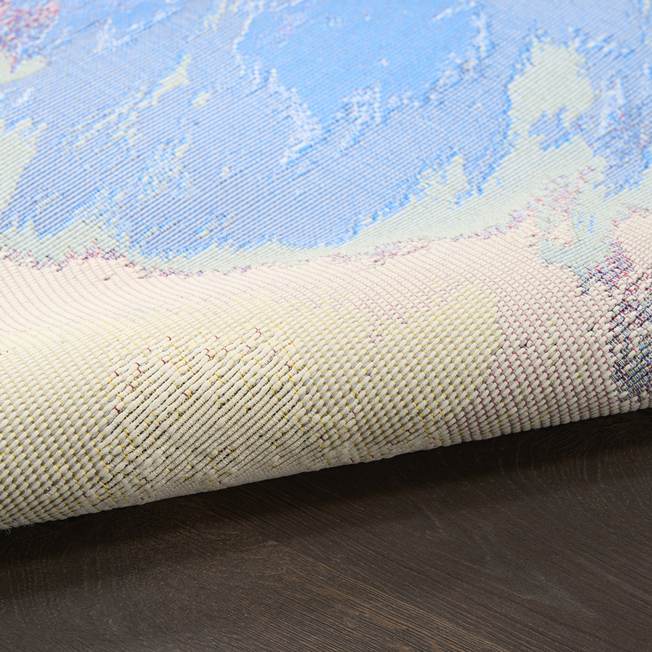 Nourison Color Splash 9'10" x 13'2" Ivory Multicolor Modern Rug